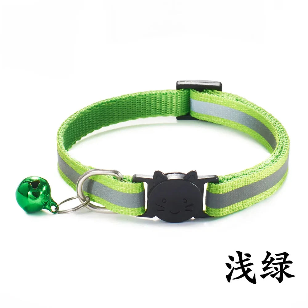 Breakaway Cat Collar – Reflective Adjustable Collar With Bell