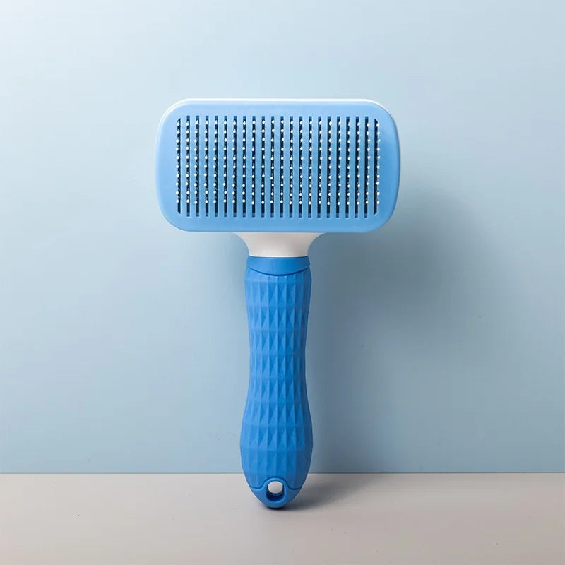 Dog Grooming Brush Self Cleaning Pet Hair Removal Comb