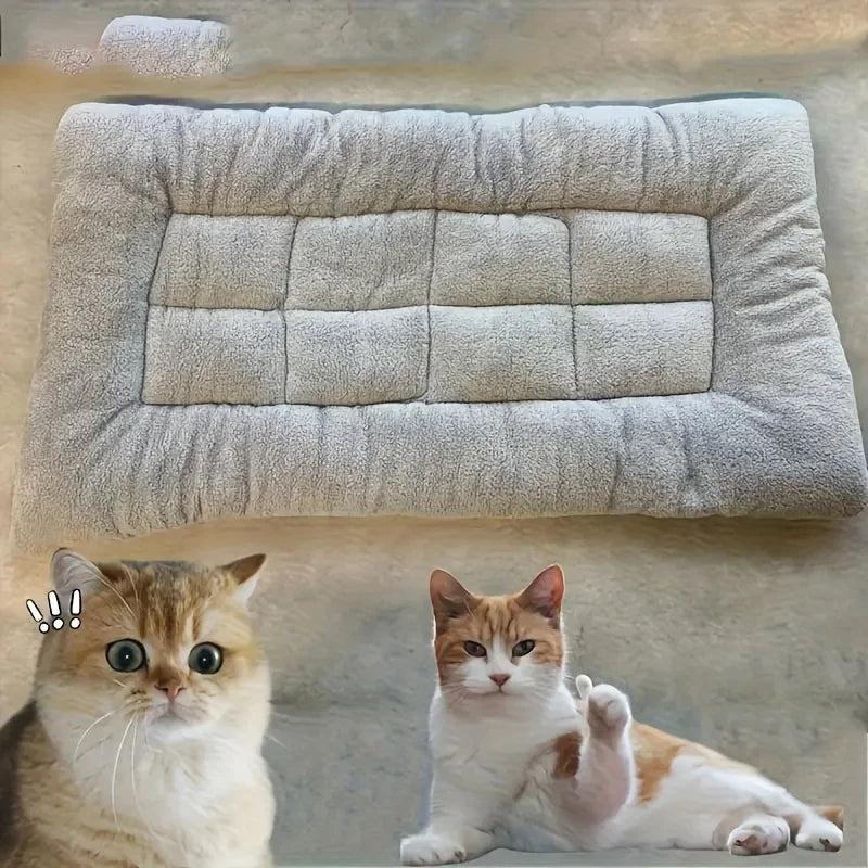 Plush Dog Bed – Oversized Soft Sofa Crate Pad for Cats & Dogs