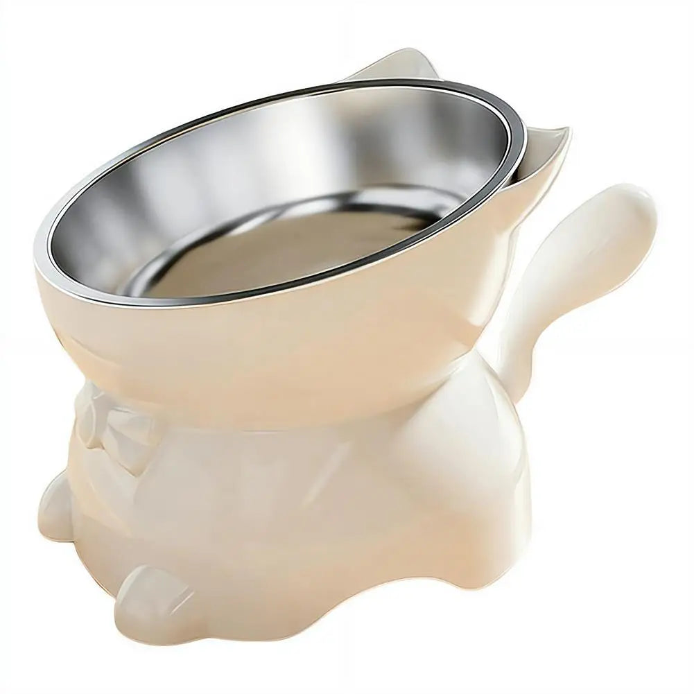 Elevated Cat Bowl – Inclined Food & Water