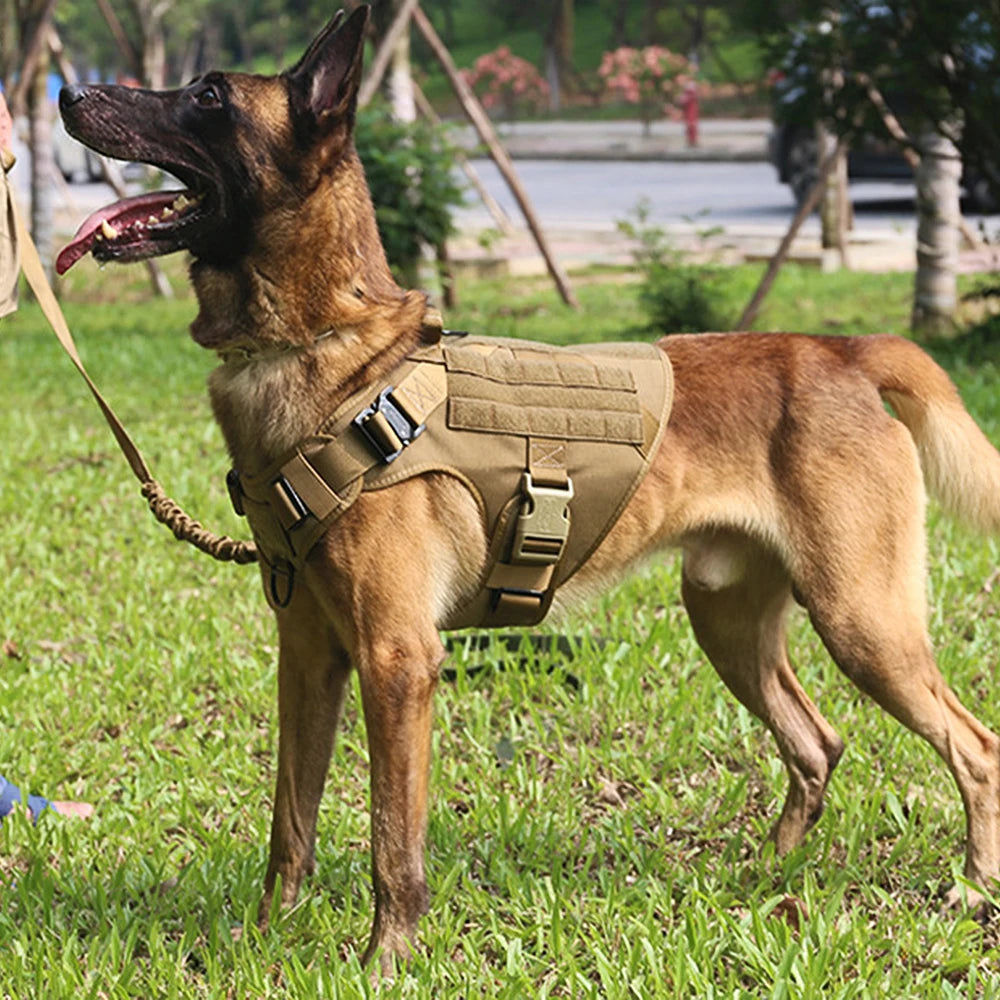 Tactical Dog Harness – Large Nylon Training Vest with Quick Release