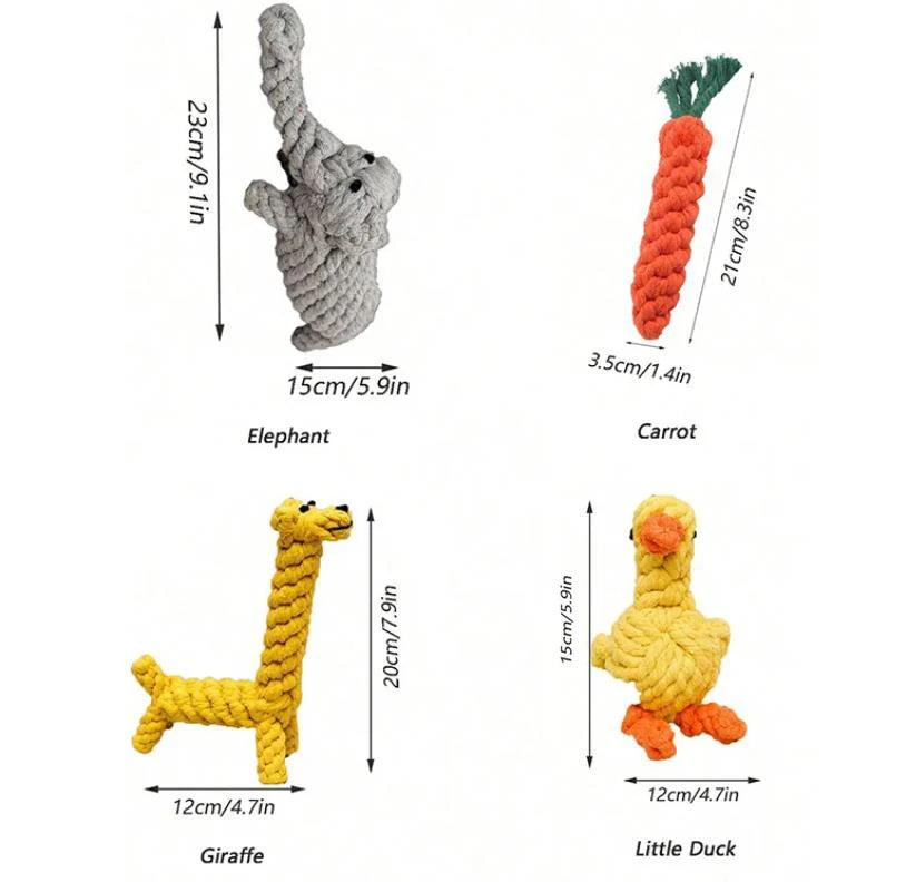 Rope Dog Toy – Knotted Cotton Chew Toy for Small & Medium Dogs