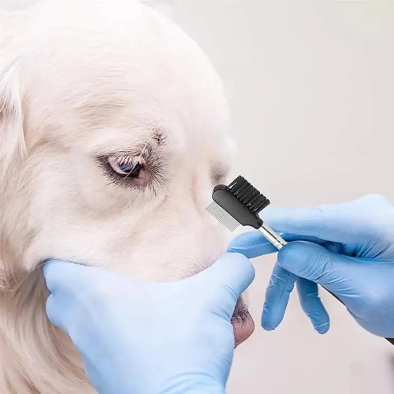 Pet Eye Comb – Tear Stain Remover & Eye Grooming Brush for Cats & Dogs