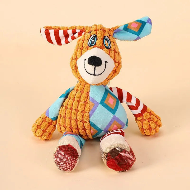Plush Dog Toy – 27cm Squeaky Interactive Chew Toy