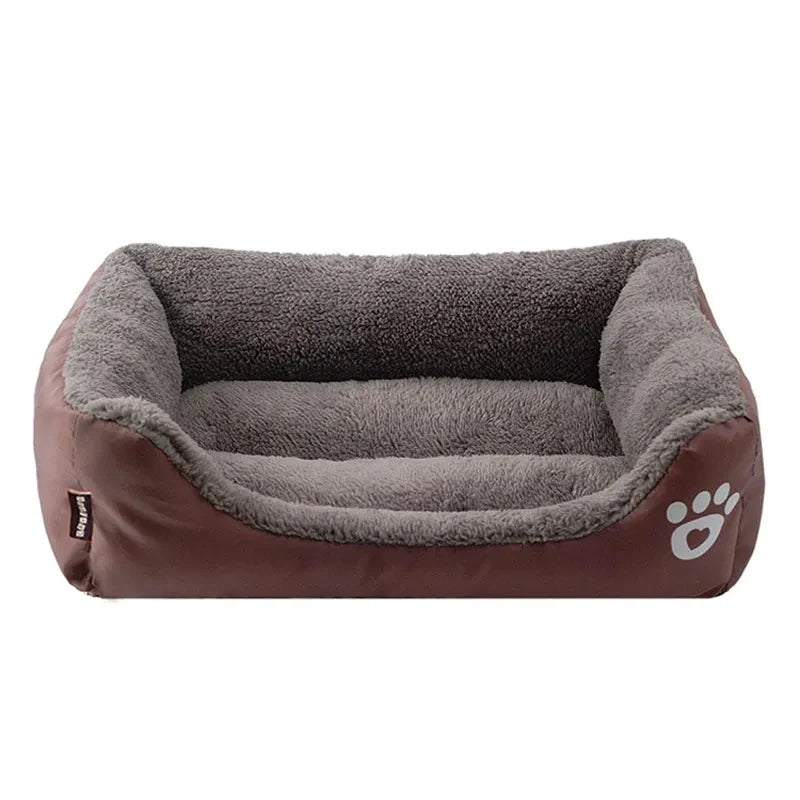 Large Dog Bed – Warm Square Pet Nest for Dogs & Cats