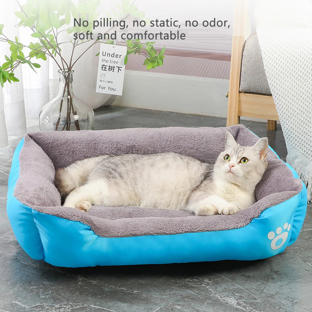 Soft Dog Sofa Bed – Washable Waterproof Warm Bed for Medium Dogs