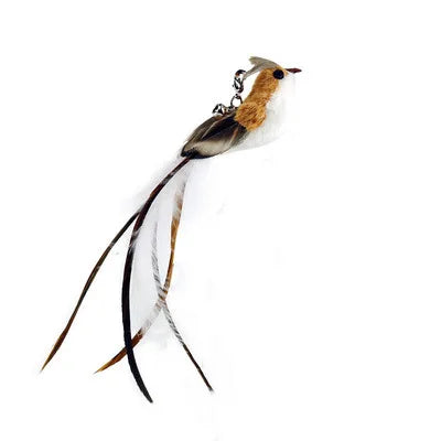 Interactive Feather Cat Wand with Bell & Suction Cup