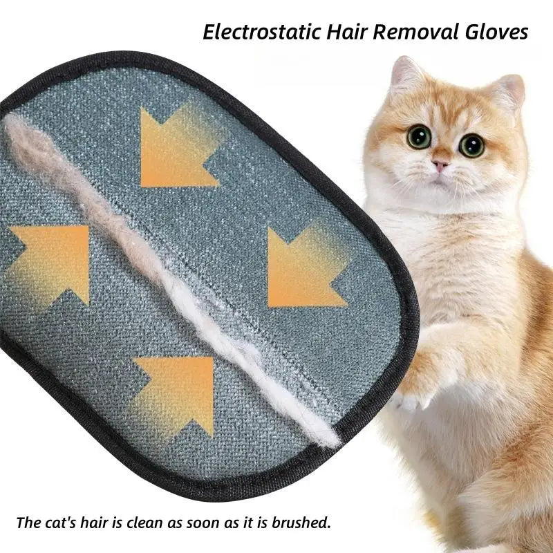 Pet Hair Remover Glove – Reusable Cat & Dog Grooming Mitt