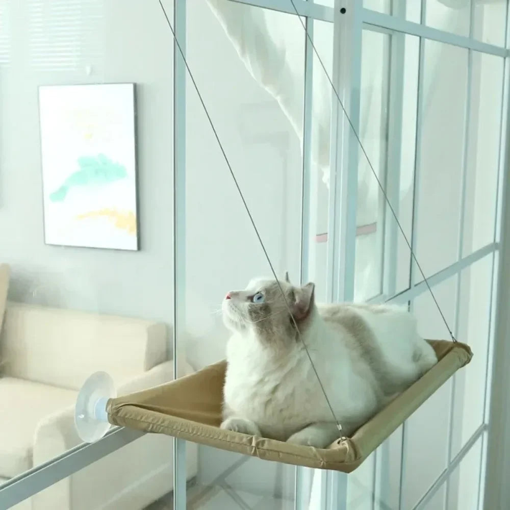 Cat Window Hammock – Hanging Bed & Sunny Window Seat for Cats