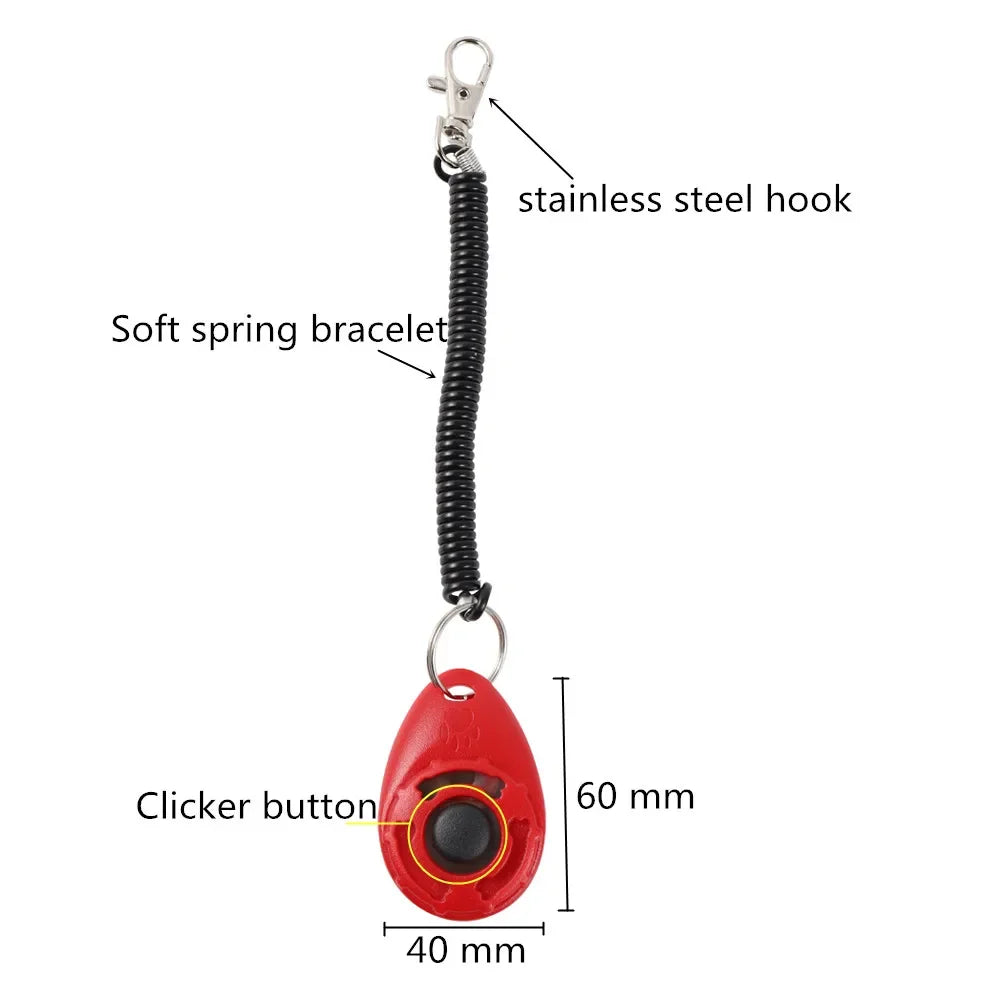 Dog Training Clicker – Pet Trainer with Adjustable Wrist Strap