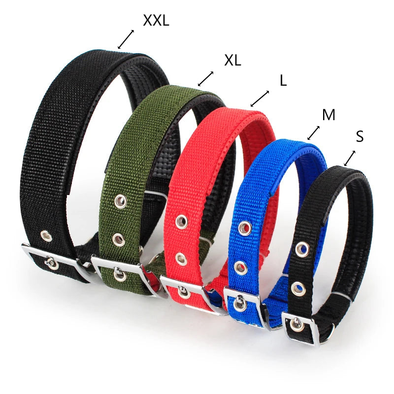 Nylon Dog Collar – Solid Breakaway Collar for All Sizes