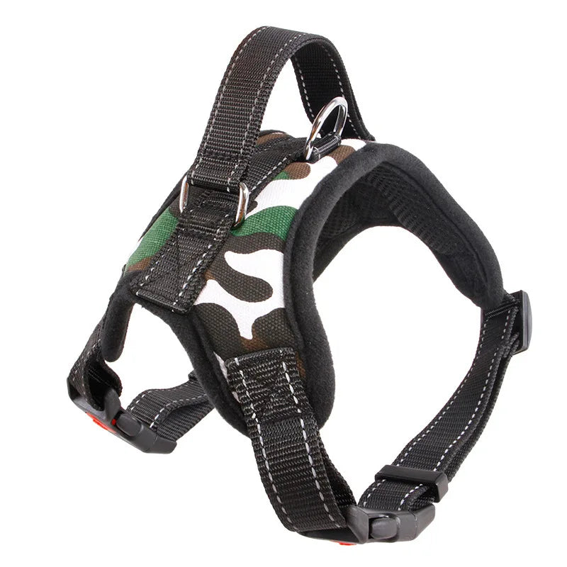 Dog Harness – Reflective Padded Nylon Vest with Quick Release