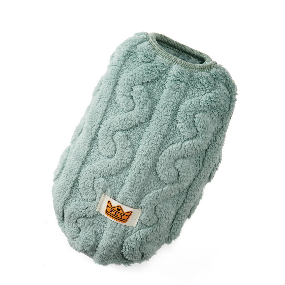 Fleece Dog Sweater for Small Dogs & Cats