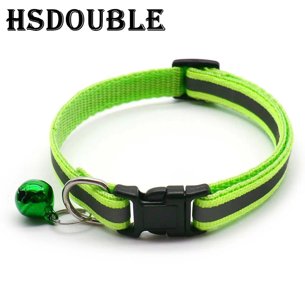 Reflective Cat Collars – 2 Pack Adjustable Collars with Bells