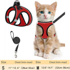 Cat Harness and Leash – Adjustable Reflective Soft Mesh Vest