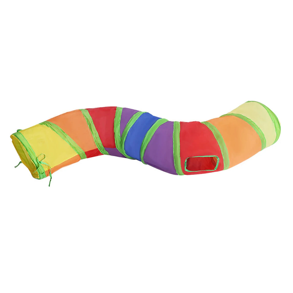 Cat Tunnel Foldable Interactive Play Tunnel for Indoor Cats & Kittens