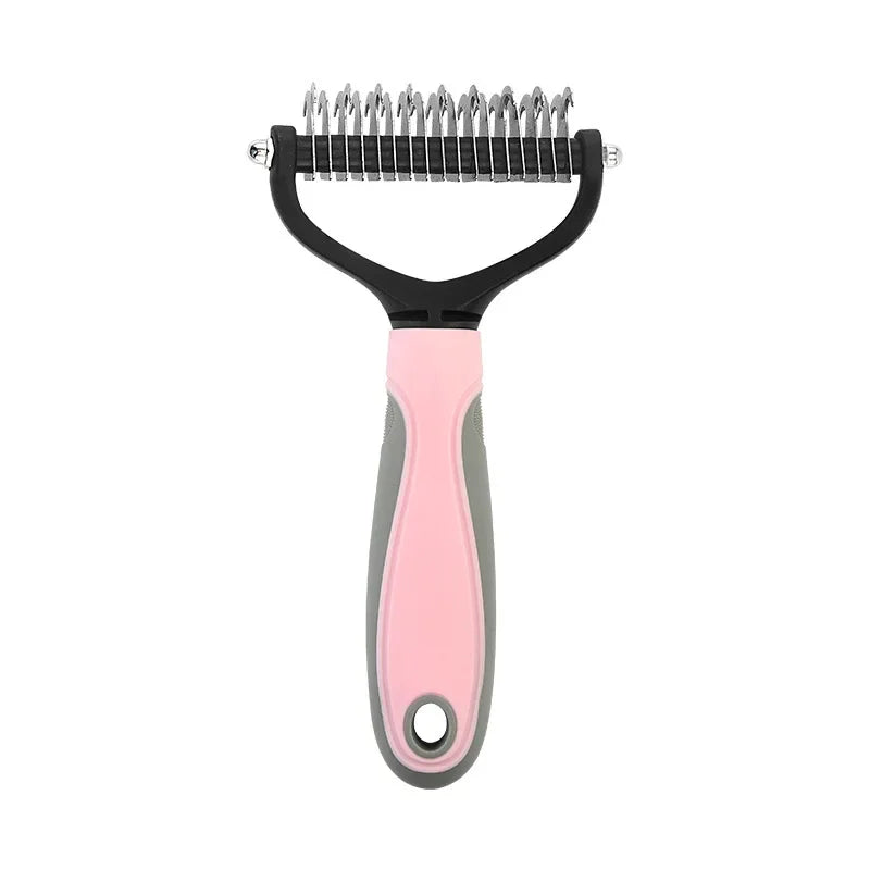 Cat Hair Removal Brush – Double-Sided Pet Grooming Comb