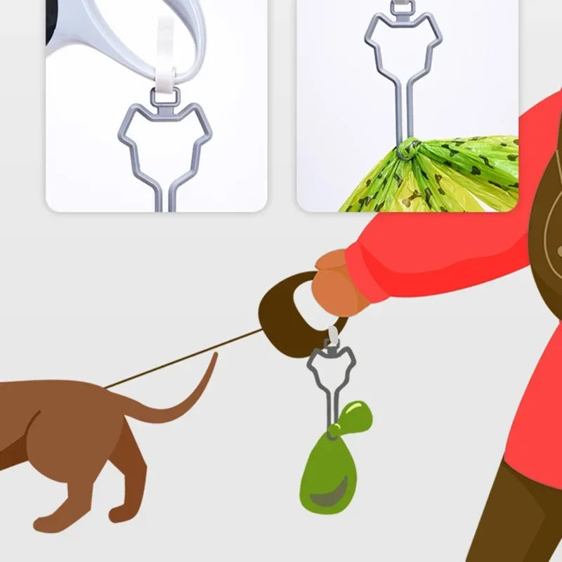 Dog Poop Bag Holder, Leash Clip Waste Bag Dispenser for Walking