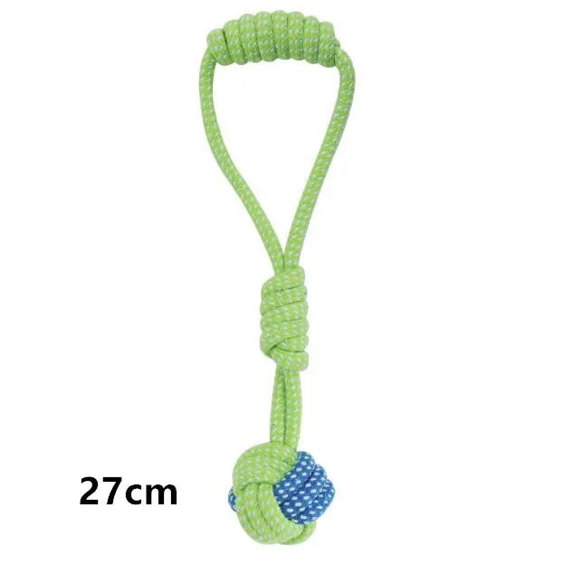 Rope Dog Toy, Cotton Chew & Interactive Dental Cleaning Toy