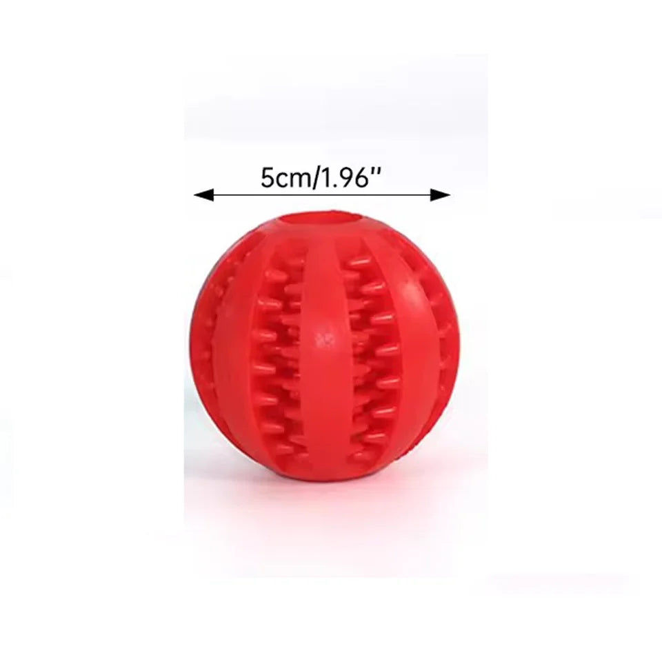 Treat Dispensing Dog Ball – Interactive Rubber Puzzle Toy