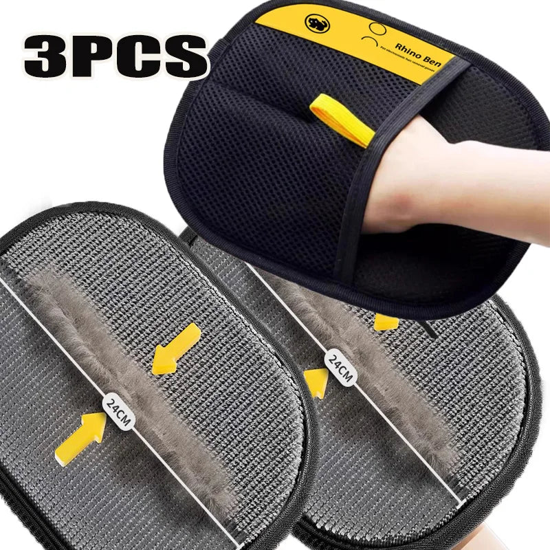 Pet Hair Removal Glove – Double-Sided Dog & Cat Grooming Tool