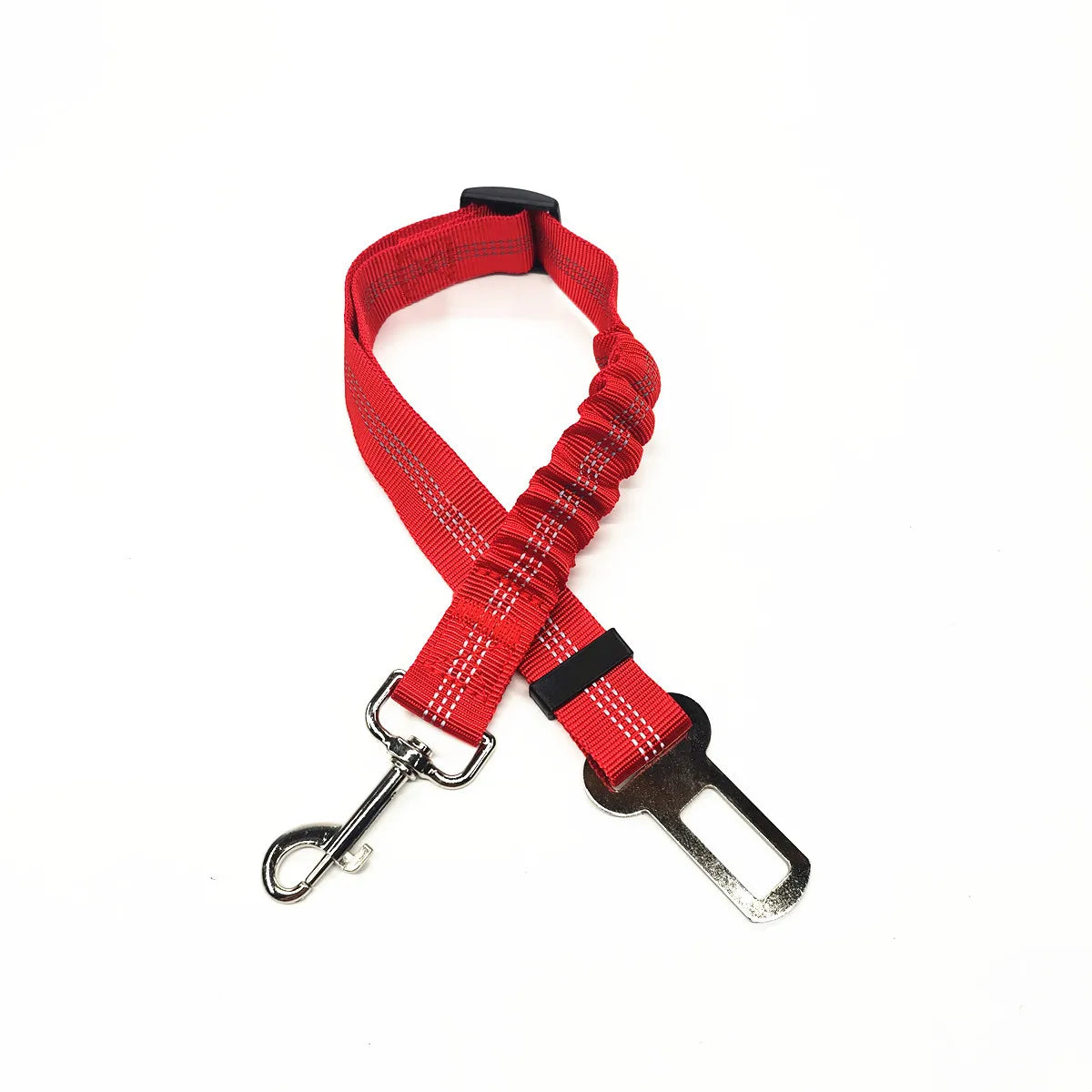 Adjustable Dog Car Seat Belt – Nylon Reflective Travel Harness