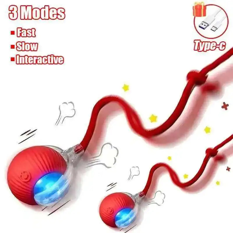 Automatic Dog Ball Toy – Rechargeable Interactive Rolling Ball