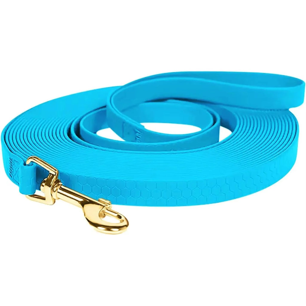 PVC Dog Leash – Waterproof Honeycomb Texture with Quick-Release Buckle