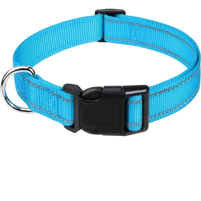 Adjustable Dog Collar – Soft Padded Nylon Quick Release