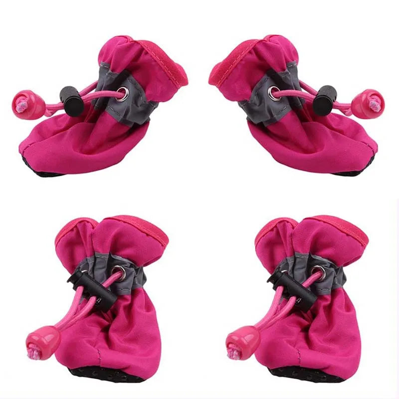 Waterproof Dog Boots – Non-Slip Reflective Shoes for Small Dogs