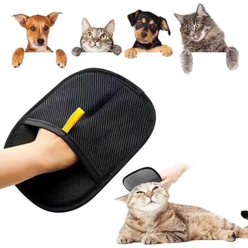 Pet Hair Removal Glove – Double-Sided Dog & Cat Grooming Tool