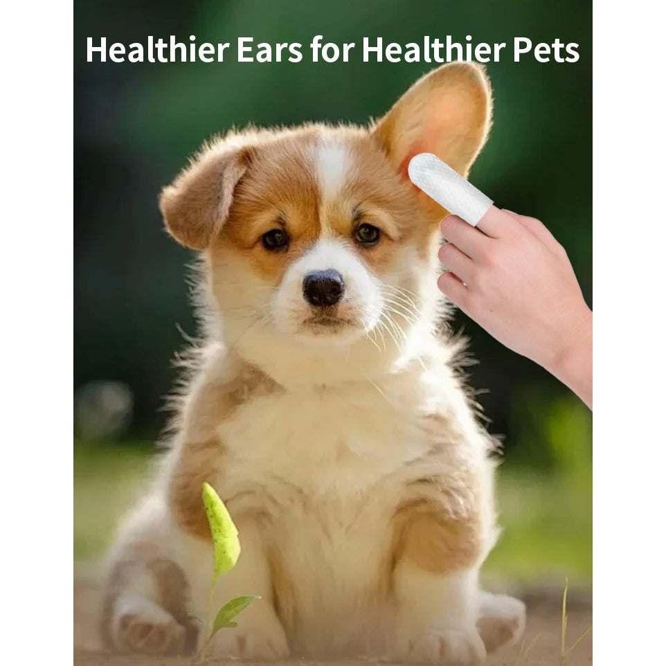 Dog Ear Cleaning Wipes, Cat Ear Care Wipes for Pet Grooming