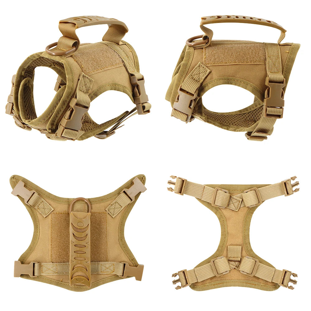 Tactical Cat Harness – Adjustable Soft Mesh Pet Vest