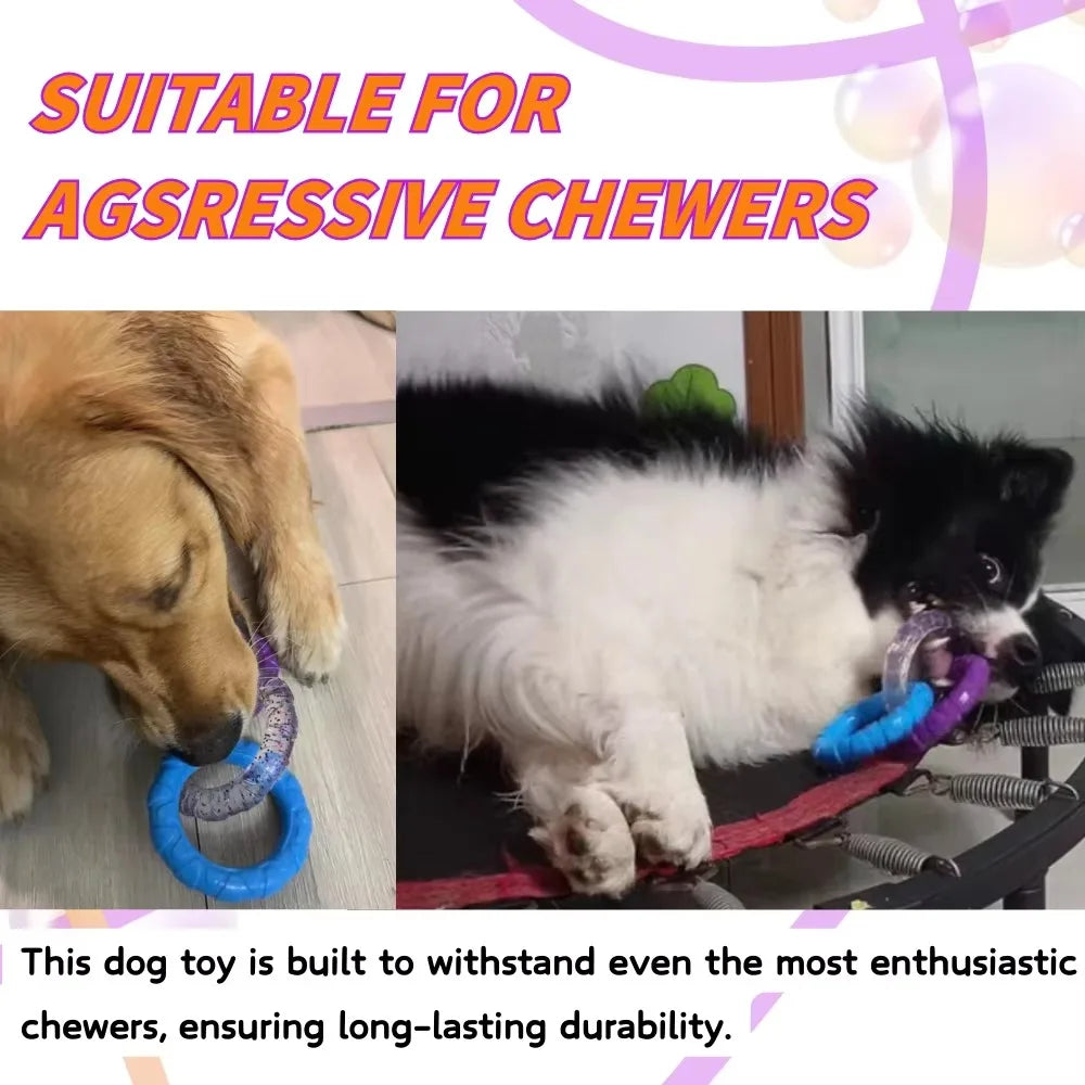 Dog Chew Toy Rubber Ball for Teeth Cleaning & Training