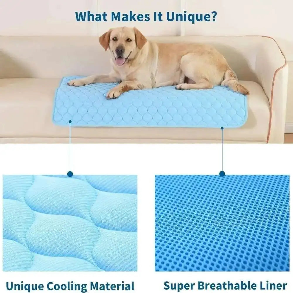 Dog Cooling Mat, Reusable Summer Cooling Pad for Dogs & Cats