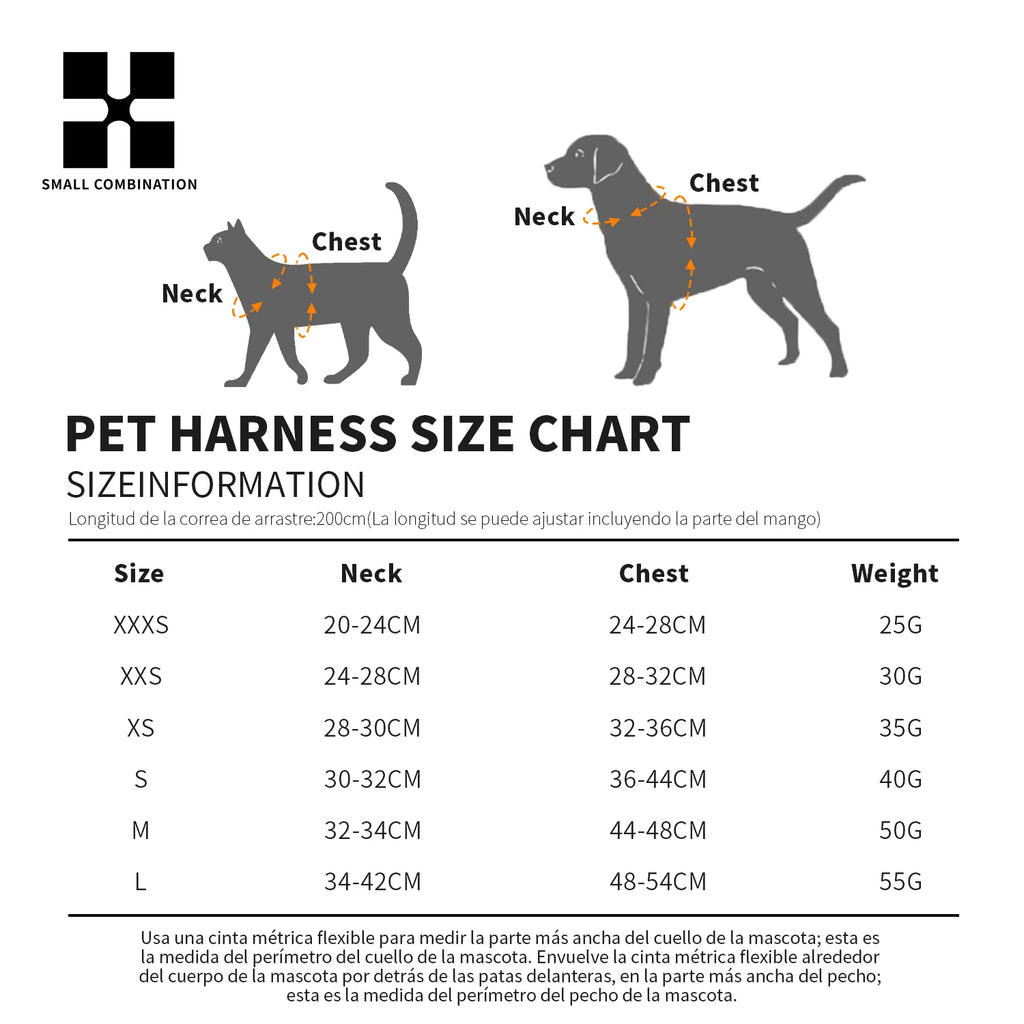 Dog Harness and Leash Set – Adjustable Reflective Puppy Harness