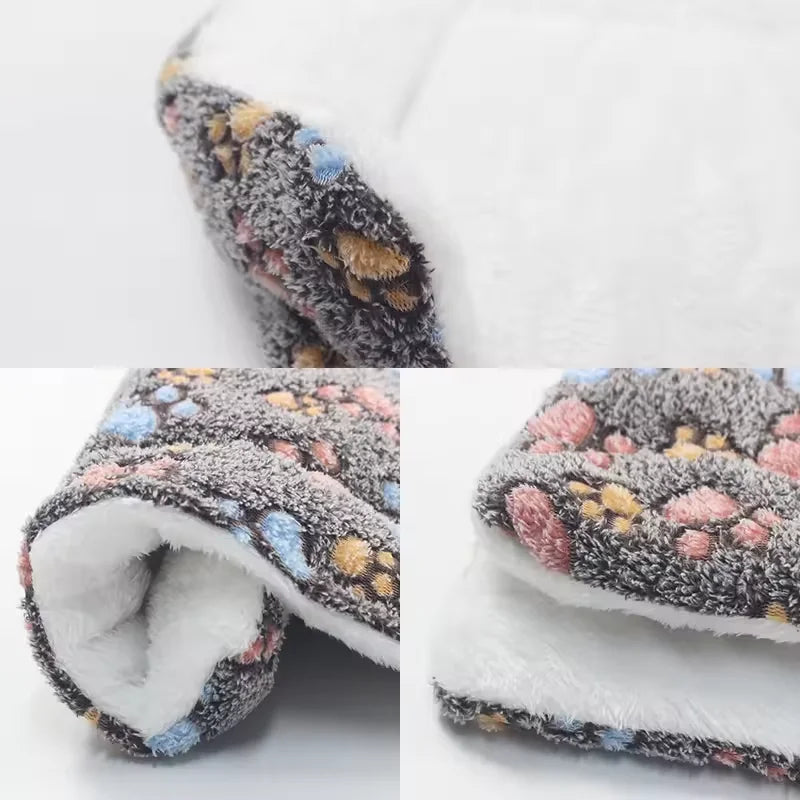 Flannel Dog Bed Mat – Thick Warm Washable Pet Sleeping Mat