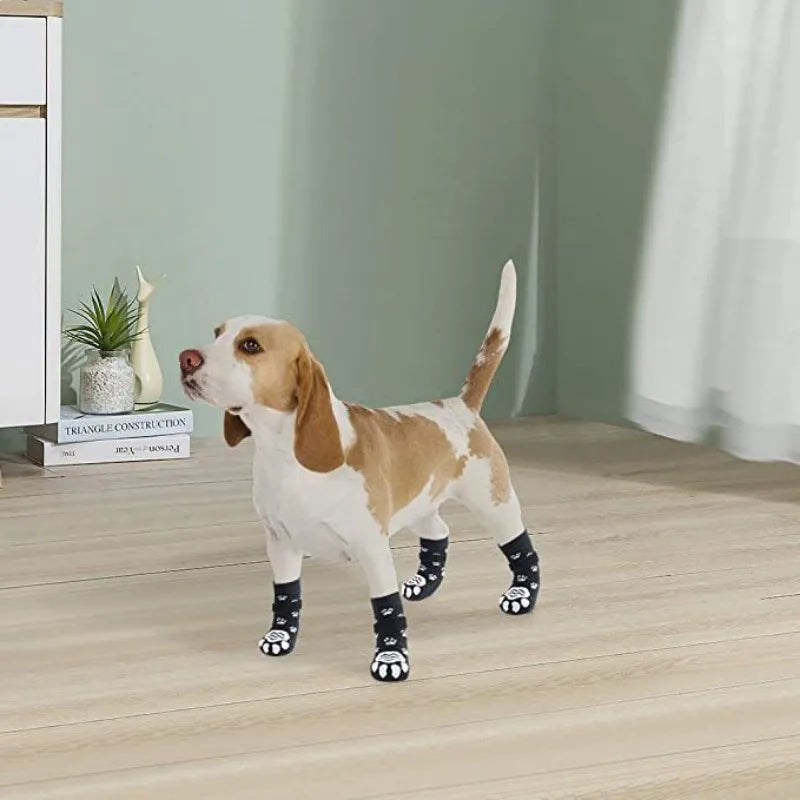 Dog Socks with Straps – Anti Slip Paw Protector for Indoor Floors