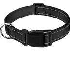 Adjustable Dog Collar, Soft Padded Nylon Collar with Buckle