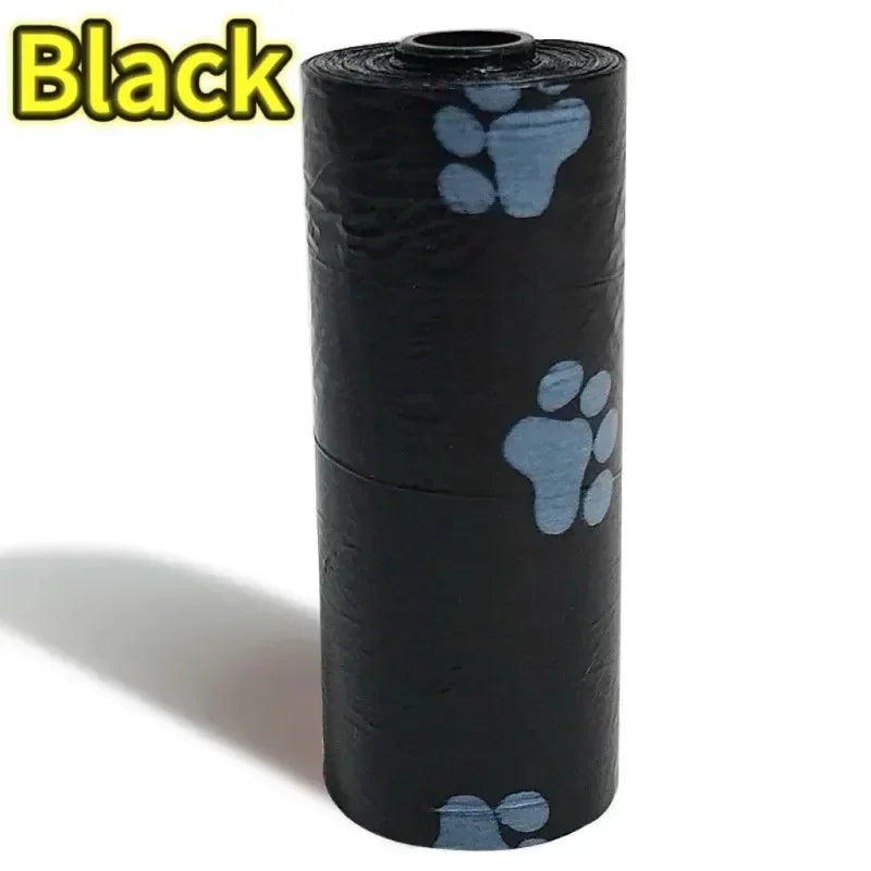Dog Poop Bags Biodegradable Leak Proof Scented Paw Print Rolls