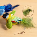 Interactive Bird Cat Toy – Teaser with Catnip