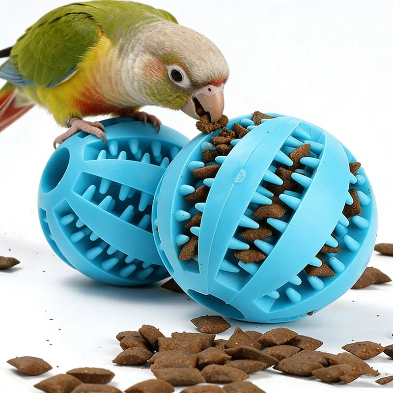 Treat Dispensing Dog Ball – Interactive Rubber Puzzle Toy