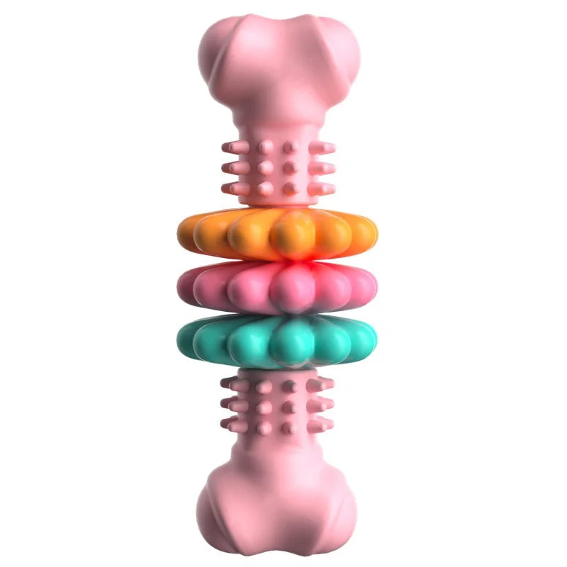 Dog Teething Toy, TPR Chew Stick & Treat Dispensing Toy
