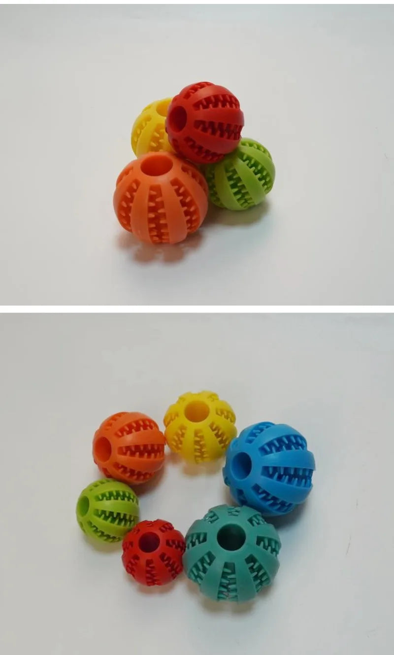 Dog Teething Toy – Rubber Chew Ball & Interactive Puzzle Toy
