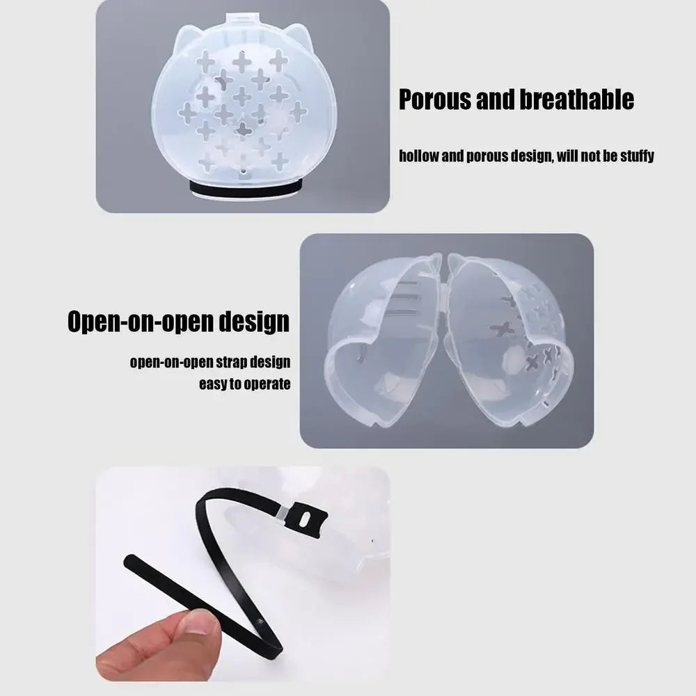 Cat Muzzle for Grooming, Anti-Bite Cover with 4 Paw Shoes