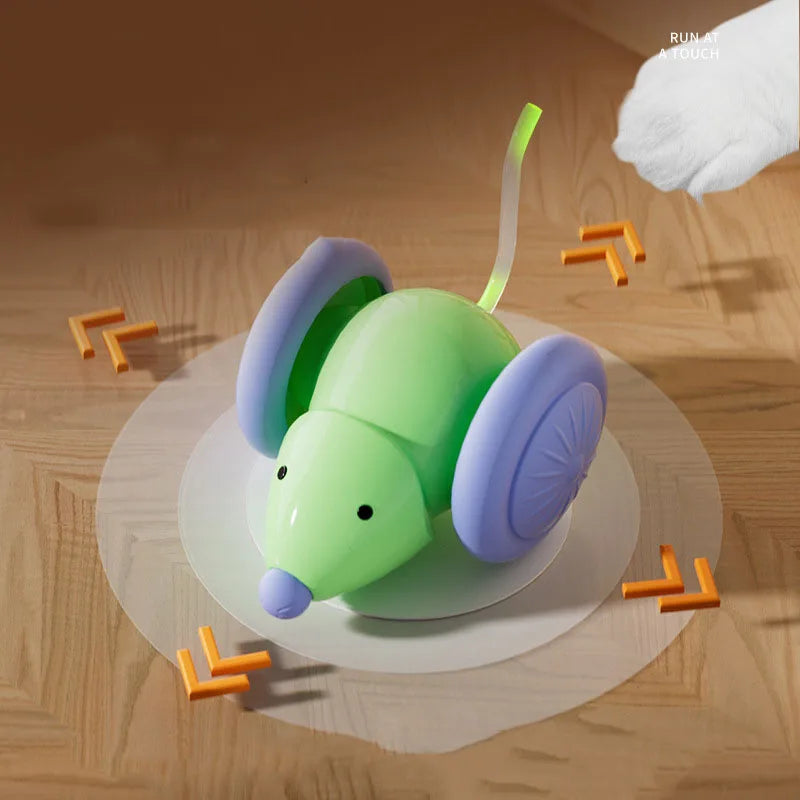 Automatic Cat Toy – Interactive Mouse Toy with Obstacle Avoidance