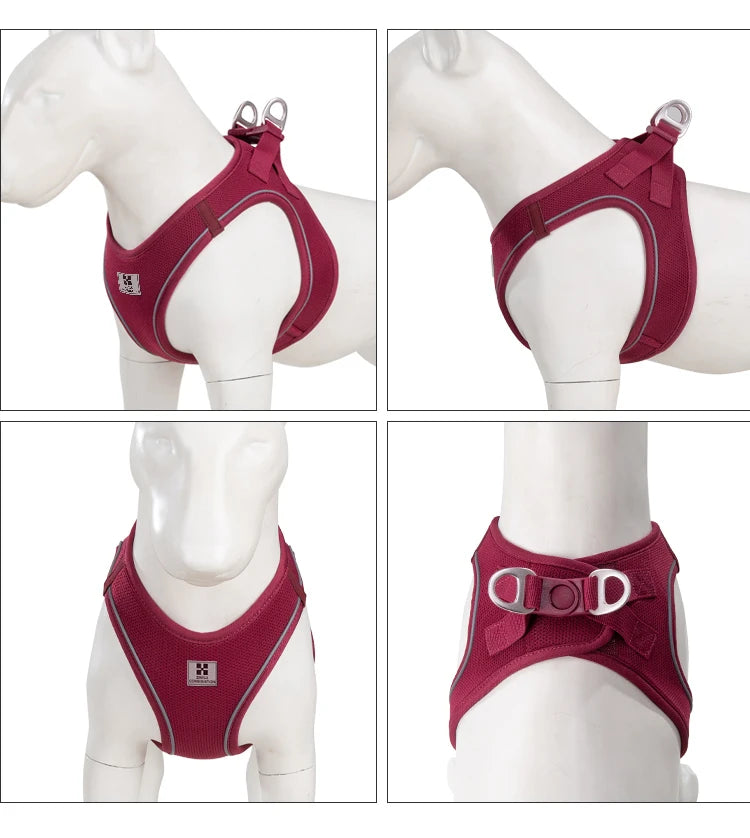 Dog Harness and Leash Set – Adjustable Reflective Puppy Harness