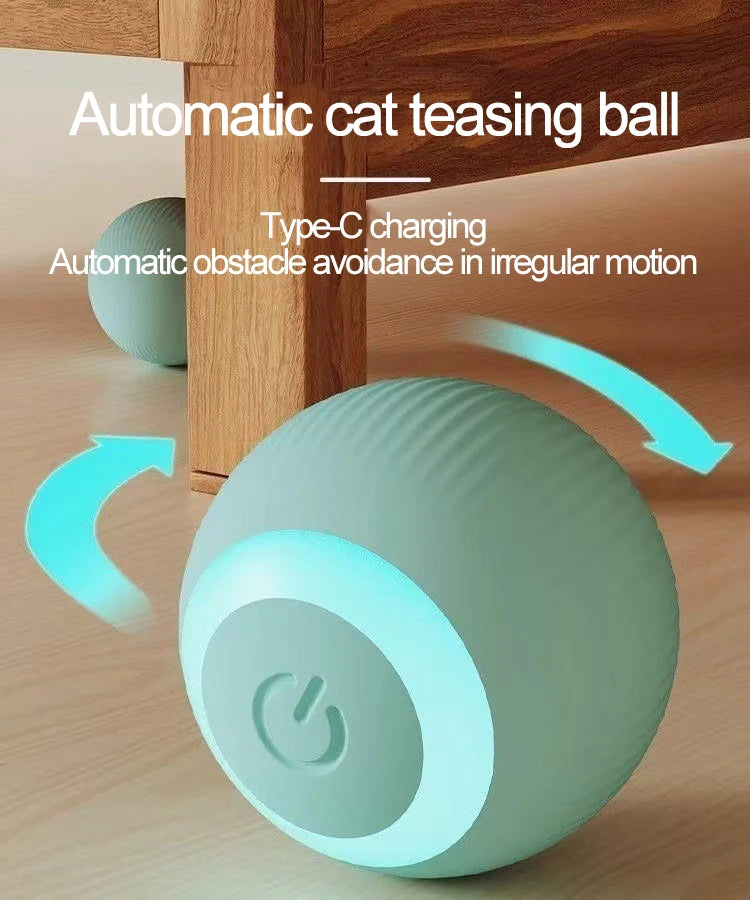 Automatic Cat Toy Rolling Ball Interactive Indoor Cat Toy