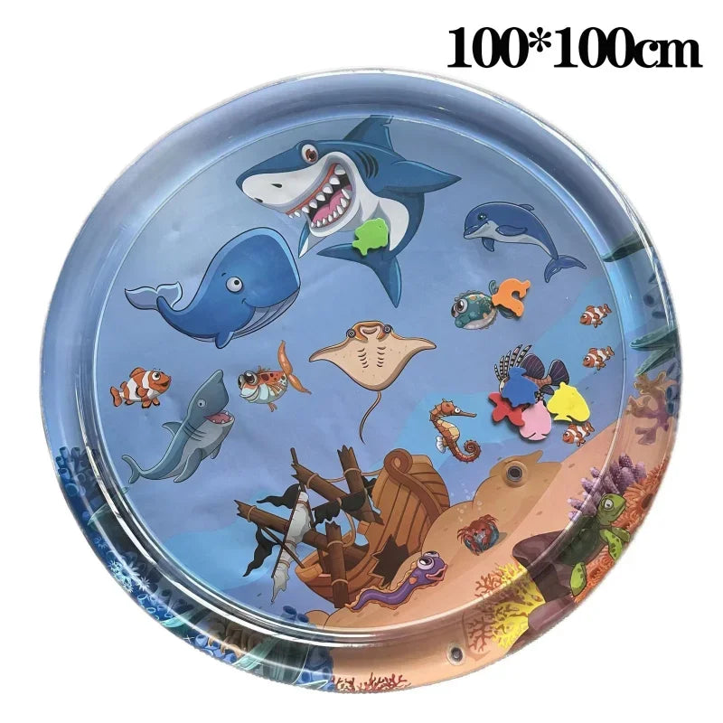 Pet Water Sensory Play Mat – Inflatable Ocean Playmat