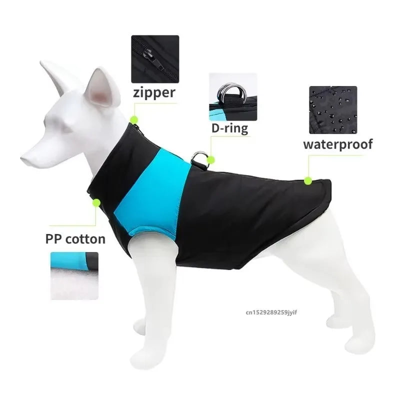 Dog Winter Coat Waterproof Warm Padded Jacket for Dogs